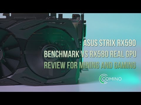 ASUS STRIX RX590 Benchmark vs RX580 REAL GPU Review for mining and gaming