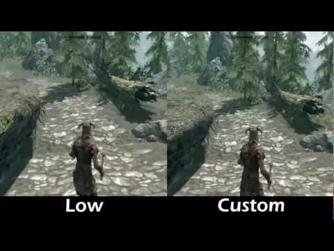 Skyrim Graphics Detail Comparison