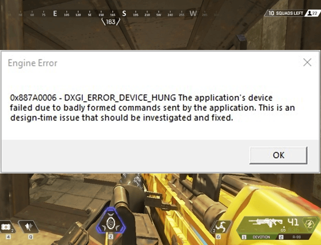 Fix Apex Legends Dxgi Error Gaming Pc Builder