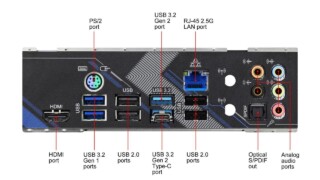 ASRock B550 EXTREME4 I/O