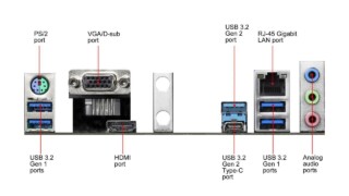 ASRock B550 PRO4 I/O