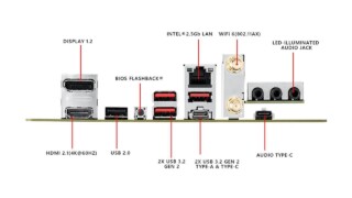 ASUS B550I I/O
