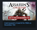 Get Assassin’s Creed III for Free